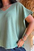 Conrad Cap Sleeve Tank Sage
